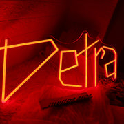 Detra Red Neon Sign