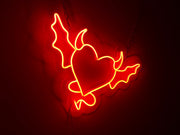 Devil Angel And Demon Neon Sign