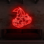 Devil Cherries For Tattoo Studio Neon Sign