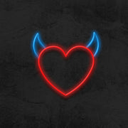 Devil Heart Neon Sign