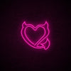 Devil Heart Neon Sign