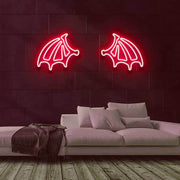 Devil Wings Neon Sign