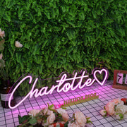 Charlotte Purple Neon Sign