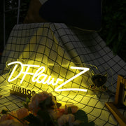 DFlawz Yellow Neon Sign