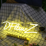 DFlawz Yellow Neon Sign