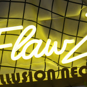 DFlawz Yellow Neon Sign