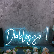 Diablesse Blue Neon Sign