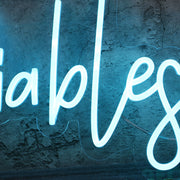 Diablesse Blue Neon Sign