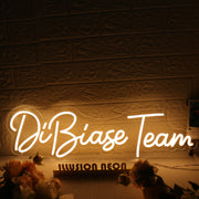 DiBiase Team Yellow Neon Sign