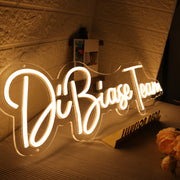 DiBiase Team Yellow Neon Sign