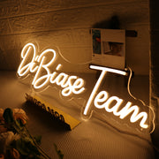 DiBiase Team Yellow Neon Sign