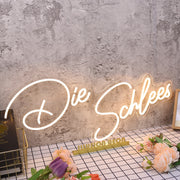 Die Schlees Yellow Neon Sign