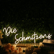 Die Schmitzens Yellow Neon Sign