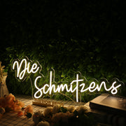 Die Schmitzens Yellow Neon Sign