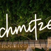 Die Schmitzens Yellow Neon Sign