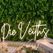 Die Veiths Yellow Neon Sign