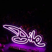 Dile Dark Purple Neon Sign