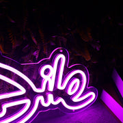 Dile Dark Purple Neon Sign