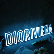 DIORIVIERA Blue Neon Sign