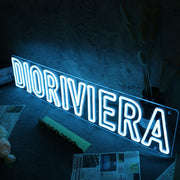 DIORIVIERA Blue Neon Sign