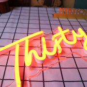 Dirty Thirty Neon Sign