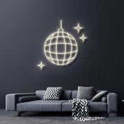 Disco Ball Neon Sign