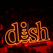 Dish Orange Custom Neon Sign