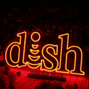 Dish Orange Custom Neon Sign