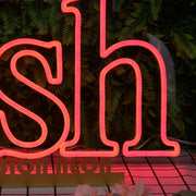 Dish Orange Custom Neon Sign