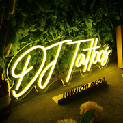 DJ Tattoos Neon Sign