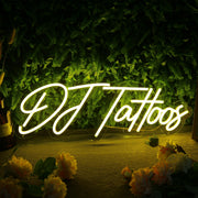 DJ Tattoos Neon Sign