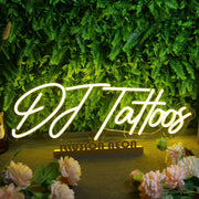 DJ Tattoos Neon Sign