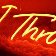 DJ Throw Down Red Neon Sign