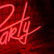 Do Us Party Til Death Red Neon Sign