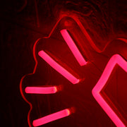 Dog Barking Red Neon Sign