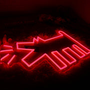 Dog Barking Red Neon Sign