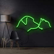 Dog Cat Neon Sign