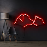 Dog Cat Neon Sign