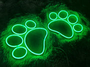 Dog Paw Neon Sign