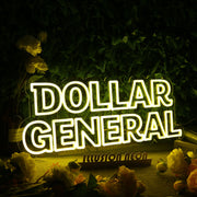 Dollar General Yellow Neon Sign