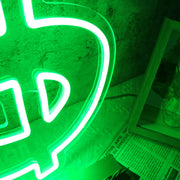 Dollar Sign Green Neon Sign