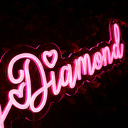 Dolled By Diamond Red Neon Sign