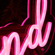 Dolled By Diamond Red Neon Sign