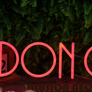 DON QS Orange Neon Sign