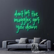 Dont Let The Muggles Get You Down Harry Potter Neon Sign