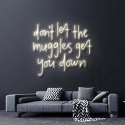 Dont Let The Muggles Get You Down Harry Potter Neon Sign