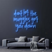 Dont Let The Muggles Get You Down Harry Potter Neon Sign