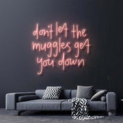 Dont Let The Muggles Get You Down Harry Potter Neon Sign