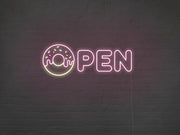 Donut Open Neon Sign