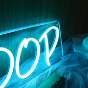 Doop Blue Neon Sign